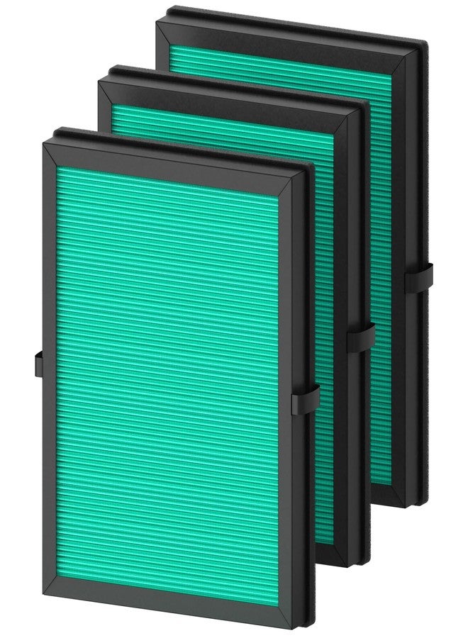 CFKREYA MK04 Air Filter Replacement for MK04 MG04JH Air Purifier, 4-Stage Filtration H13 True HEPA Green Filter for Pet Dander, 3 Pack - Image 1