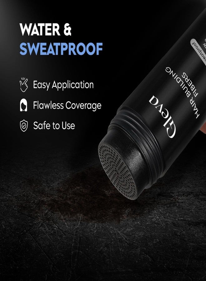 Gleva Hair Building Fibers - Powder Thickener, Topper for Fine Hair - Natural Filler Instantly Conceals Loss - Bald Spots Filler for Women & Men (Dark Brown), 25 Grams - Image 2