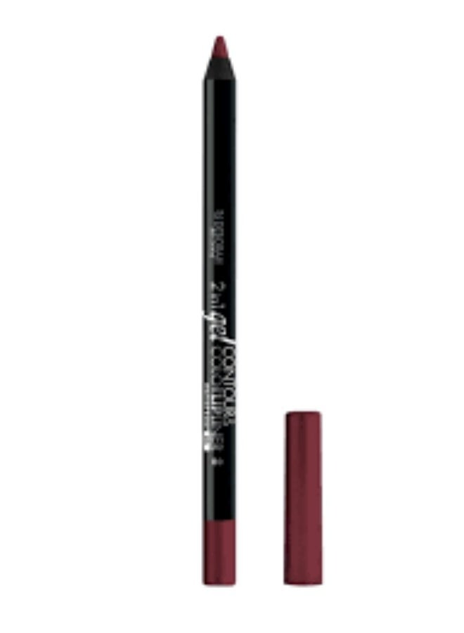 ديبورا D. 2IN1 GEL CONTOUR&COLOR LIPLINER WP 08 Deep cherry