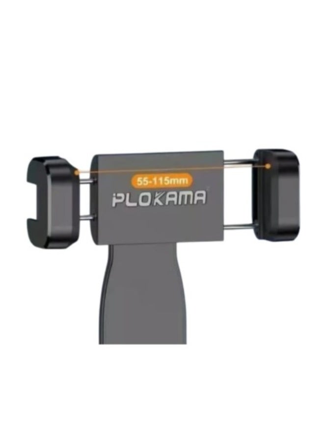 بلوكاما مشبك وحامل هاتف دوار 360 درجة للترايبود Plokama CL-20 مع منفذ تثبيت 1/4 بوصة - Image 4
