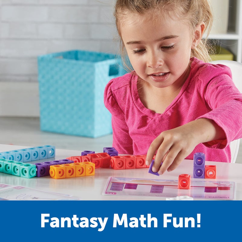 Learning Resources MathLink Cubes Kindergarten Math Activity Set: Fantasticals! - Image 2