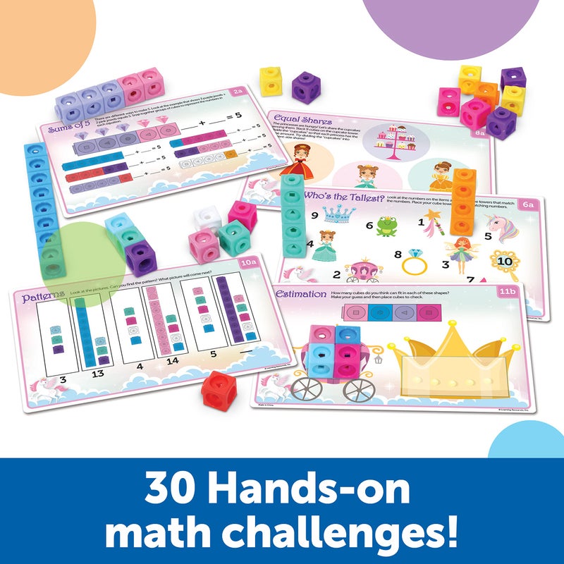 Learning Resources MathLink Cubes Kindergarten Math Activity Set: Fantasticals! - Image 3
