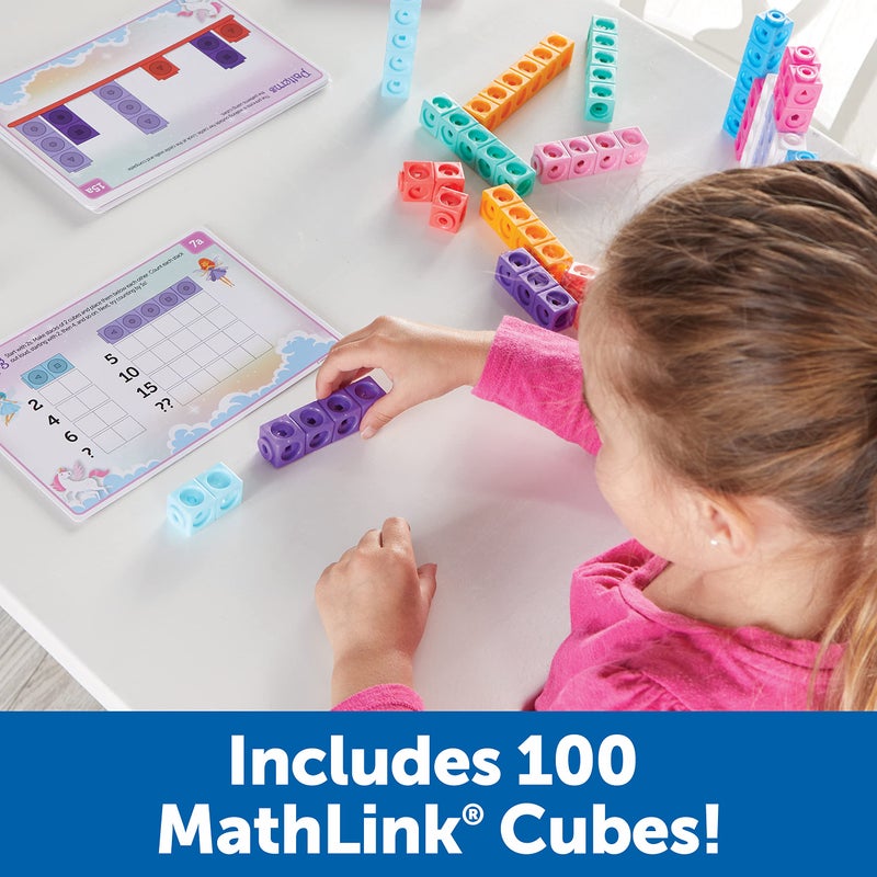 Learning Resources MathLink Cubes Kindergarten Math Activity Set: Fantasticals! - Image 4