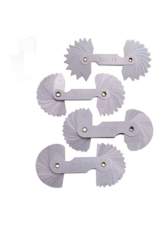 4 Pack R0.3-1.5/ R1-6.5/ R7-14.5/ R15-25 Radius Gauge Set, Stainless Steel Radius Fillet Gage Portable Concave Convex Measuring Tool for Tool and Die Makers Check - pzsku/Z25267D76A003F81DA642Z/45/_/1740739858/57af7c99-0f51-4152-a713-719788b2f974