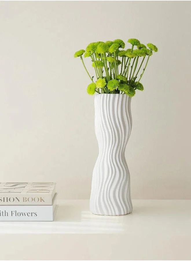 KNOT HOME Baiza Arneson Decorative Ceramic Vase Knot Home Designer Accessory for Bedroom Living Dining Room Office Area Décor