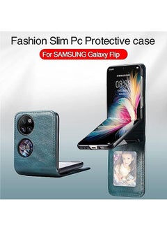 Muyixin جراب هاتف محمول قابل للطي من Fashion Mania لهاتف Huawei P50 مع فتحات للبطاقات مصنوع من جلد البولي يوريثان + جراب حماية صلب من البولي كربونات  - Image 3