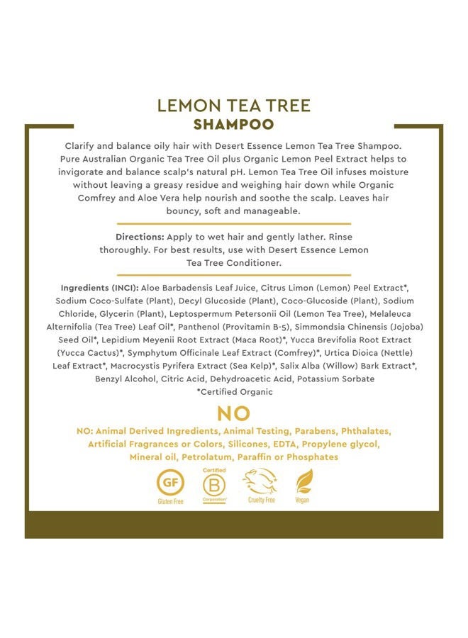 Desert Essence Lemon Tea Tree Shampoo - 8 Fl Oz - Pack Of 3 - Image 3