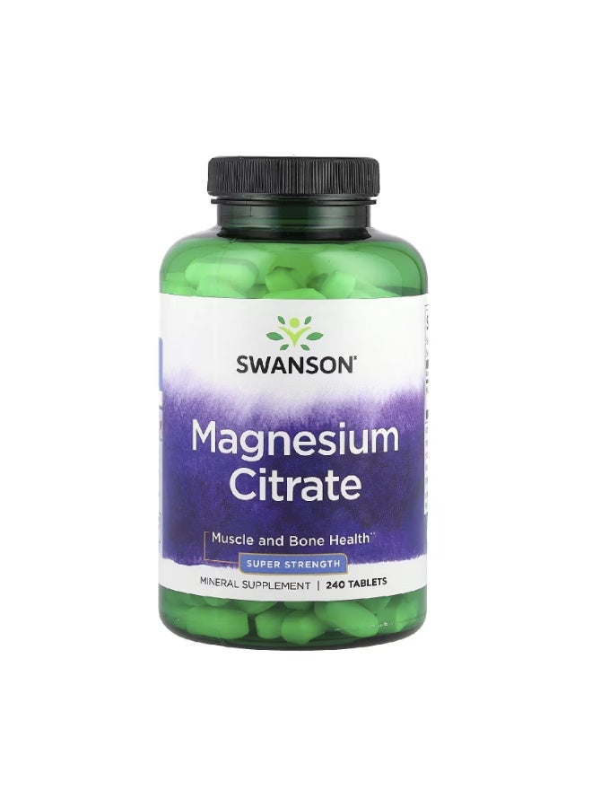 سوانسون سيترات المغنيسيوم، 240 قرصًا - Image 1