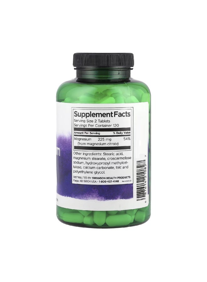 سوانسون سيترات المغنيسيوم، 240 قرصًا - Image 2