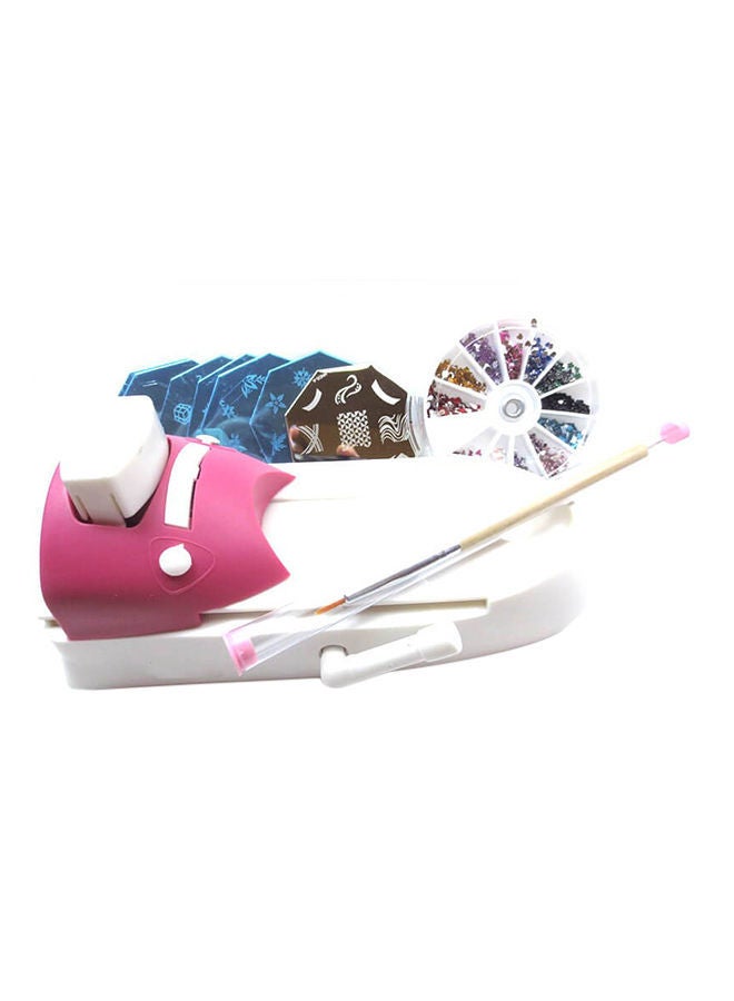 NIBEMINENT Nail Art Manicure And Pedicure Kit Multicolor