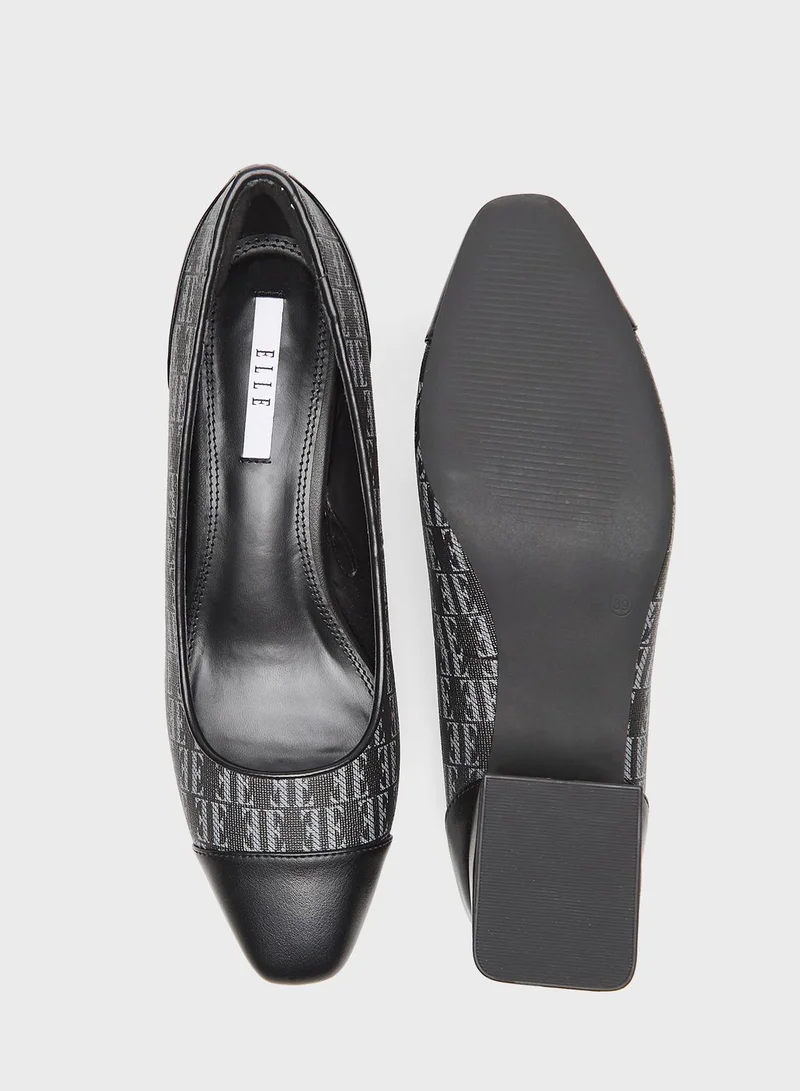 ELLE Block Heel Pumps