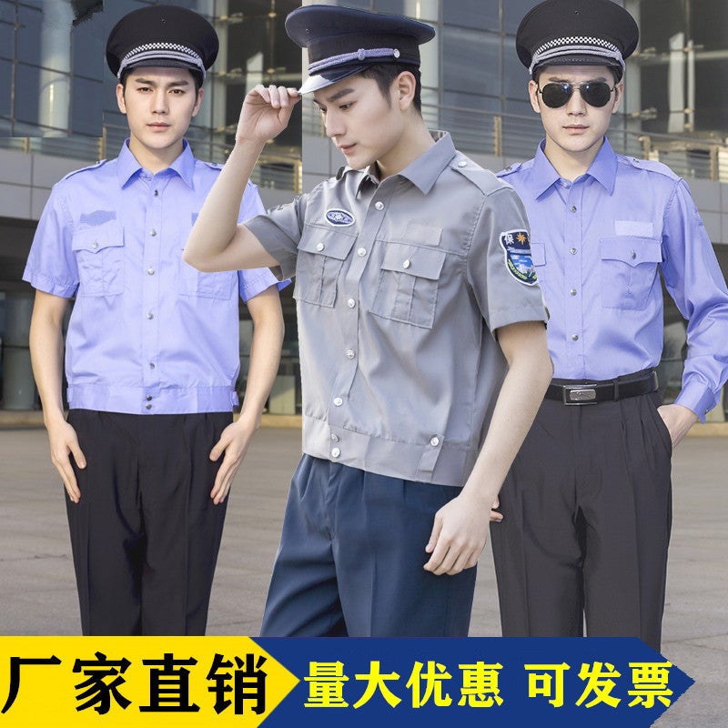Security Shirt New High Quality Cotton Security Shirt Security Long Sleeve Short Sleeve Shirt Summer Security Clothing Manufacturers - Image 3