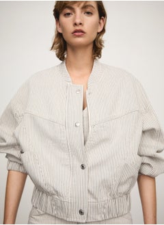 Striped Denim Jacket
