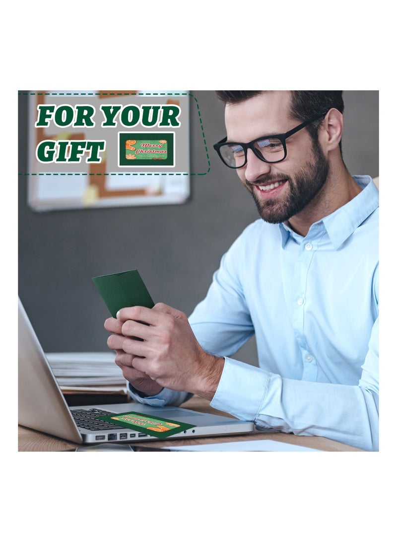60 Pack Window Gift Card Envelopes Gift Card Sleeves Blank Holders for Greeting Mailing Envelopes Red and Green - Image 3