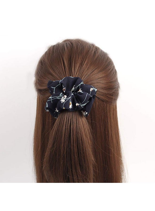 Drishti¬Æ Silky High Glossy Printed Satin Scrunchies for Girl & Woman Set of-10 (Multi-color) - Image 2