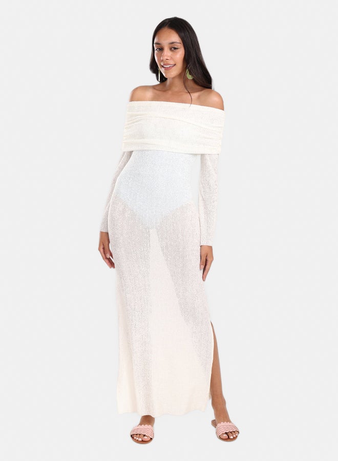 Carina Off-Shoulder Maxi Beach Dress - Image 1