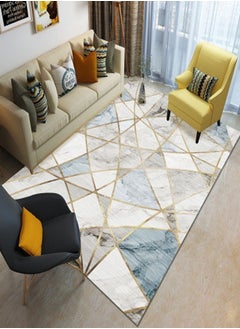 fashionhome Contemporary Geometric Pattern Living Room Carpet – Stylish 40 x 60 cm Rectangle Rug for Modern Interiors  - Image 3