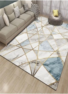 fashionhome Contemporary Geometric Pattern Living Room Carpet – Stylish 40 x 60 cm Rectangle Rug for Modern Interiors  - Image 1