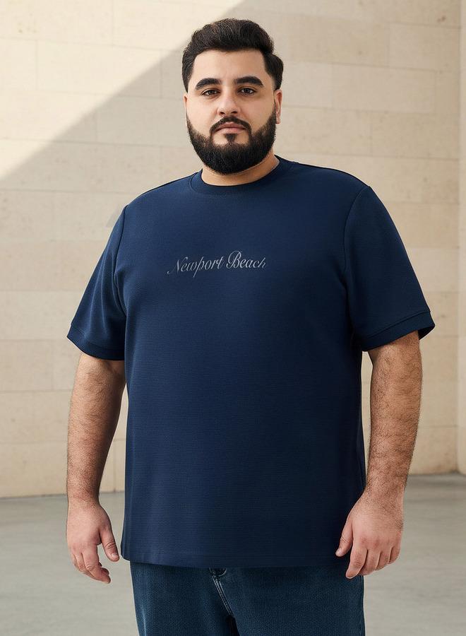 Maxim Men Regular Fit Crew Neck Short Sleeve Newport Beach Print T shirt - Image 1