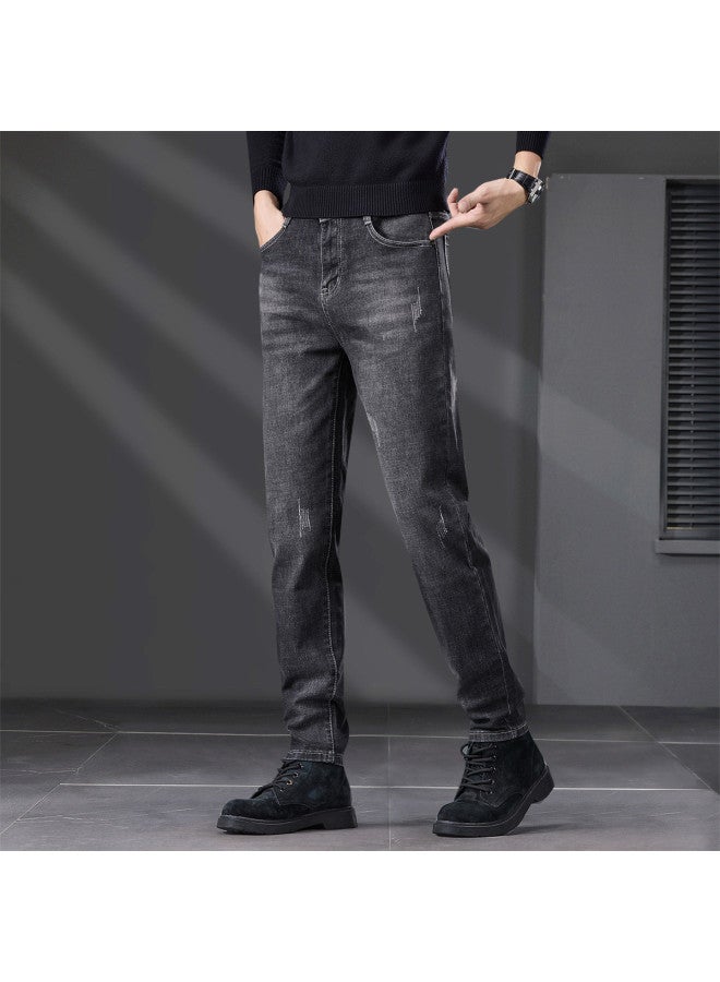 Fapai Men's Jeans Skin-friendly Men's Pants Casual Versatile Stylish Slim-fitting Men's Wear - Image 3