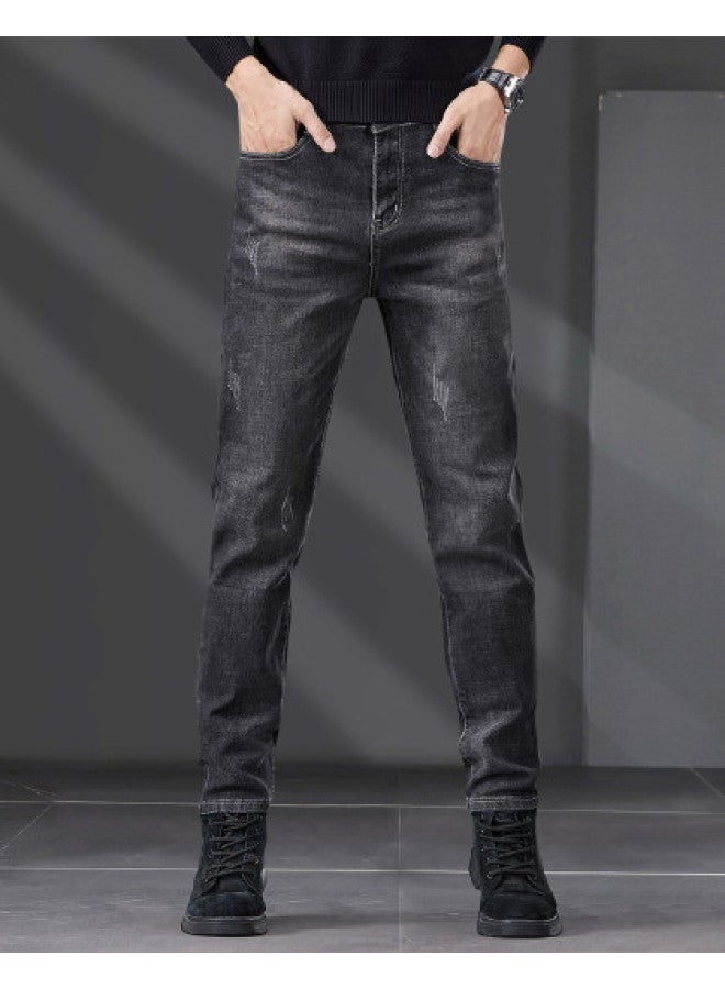Fapai Men's Jeans Skin-friendly Men's Pants Casual Versatile Stylish Slim-fitting Men's Wear - Image 1
