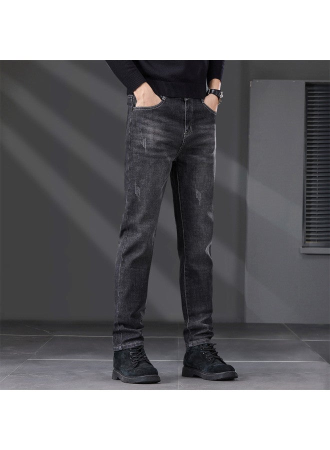 Fapai Men's Jeans Skin-friendly Men's Pants Casual Versatile Stylish Slim-fitting Men's Wear - Image 5