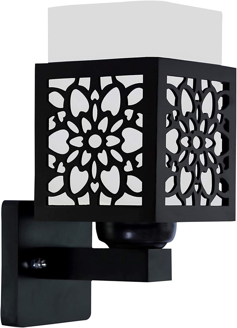 kinis Wall LightWall Lamp to Dcor HomeLiving RoomBedroomOfficeDiningCafeRestaurants Dil Cutting Design Brown Pack of 1 Without Bulb - Image 3