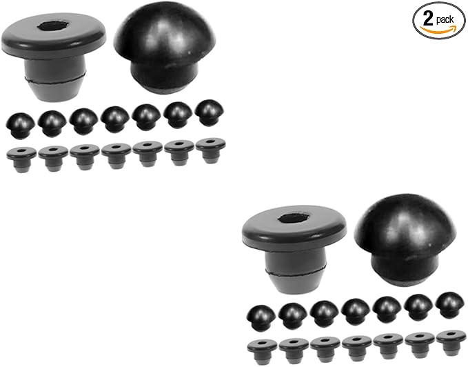 2 Sets Rubber Oil Filler Plugs Sealing Cap Horizontal Jack Plug 20 Pieces Each - Image 1