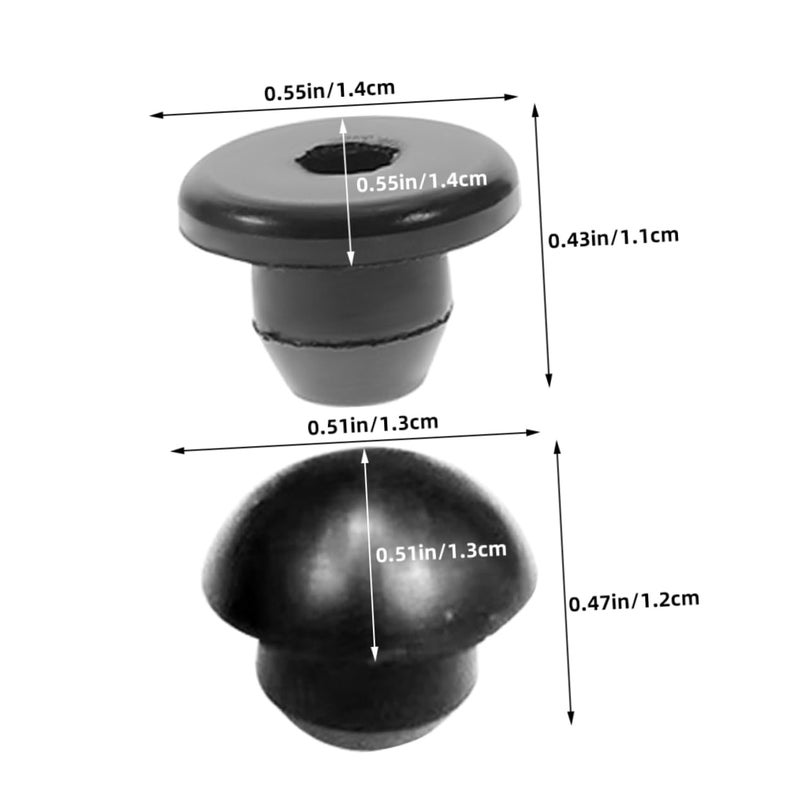 2 Sets Rubber Oil Filler Plugs Sealing Cap Horizontal Jack Plug 20 Pieces Each - Image 4