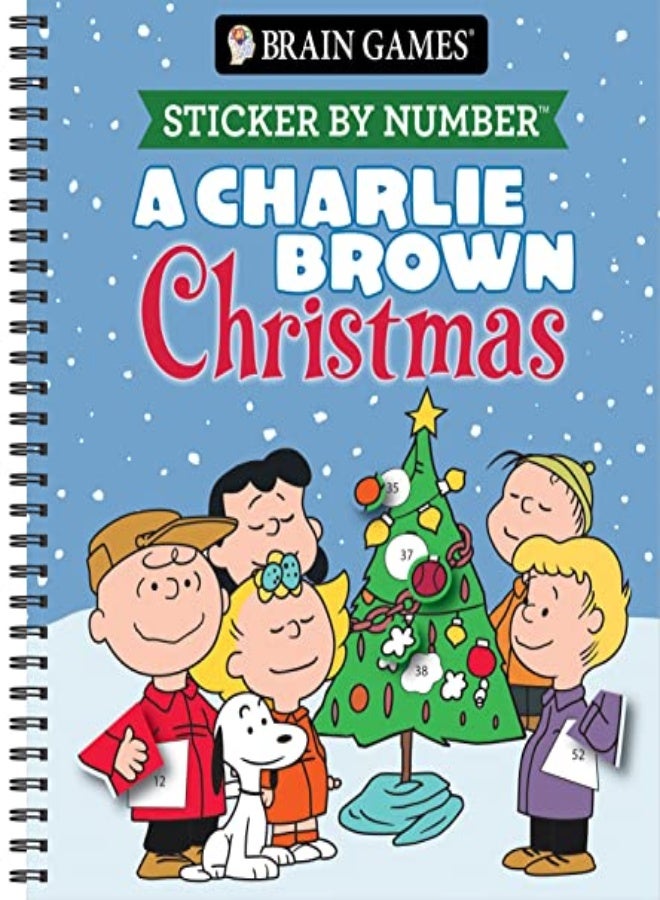 Brain Games - Sticker By Number: A Charlie Brown Christmas