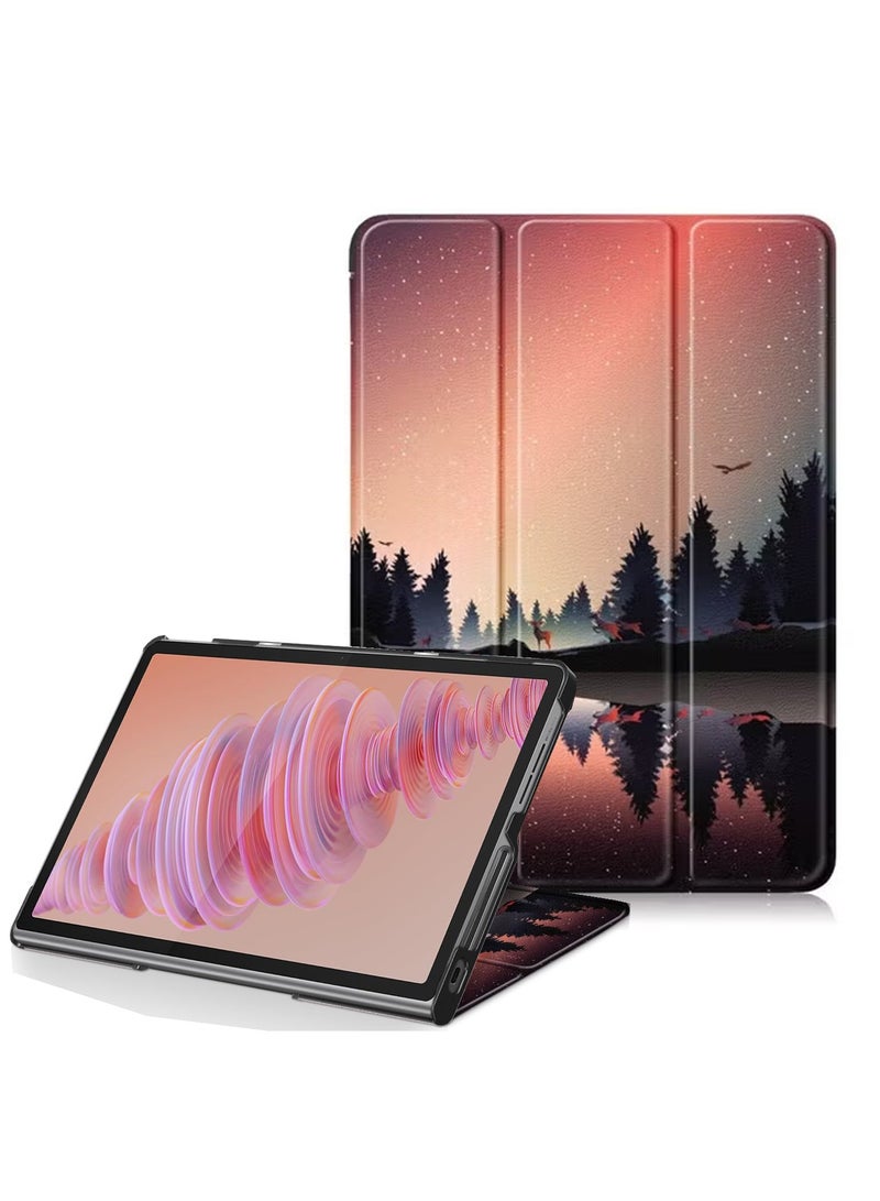 for Samsung Galaxy Tab S10 Ultra / S9 Ultra / S8 Ultraa, Auto Wake/Sleep, Comfortable Skin Touch, Hard Shell Trifold Stand Protective Cover - Image 1