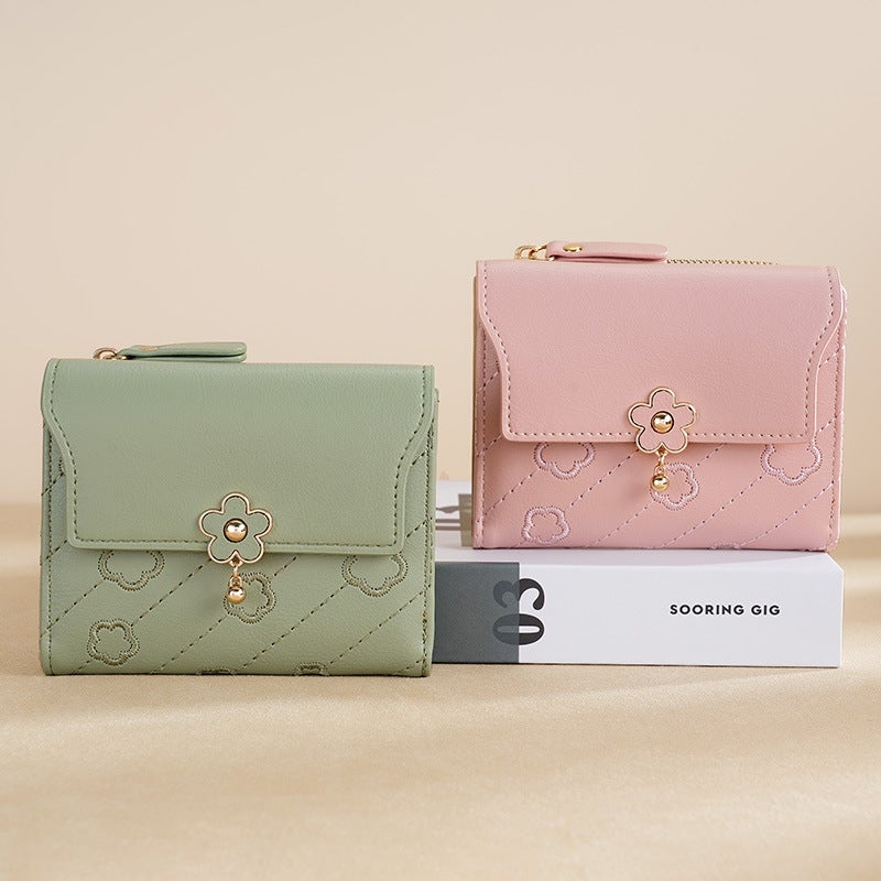 Multifunctional Solid Color PU Leather Wallet, RFID Blocking Design Portable Daily Storage Purse for Cards Cash Coin Business Use - Image 3