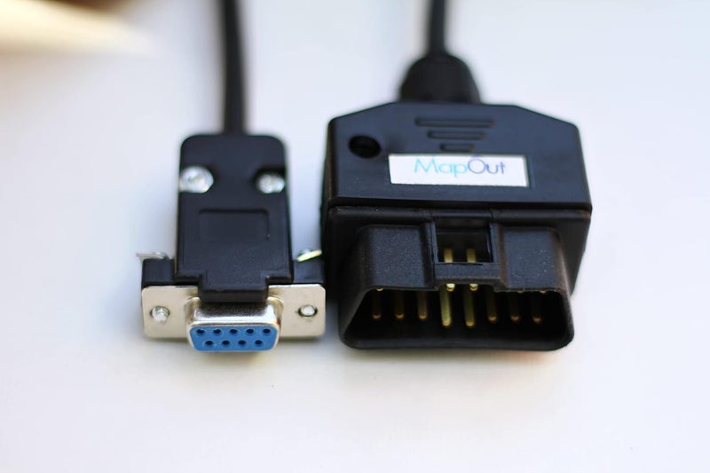 MapOut24 Mahindra OBD Scanner OBD-II Male Cable to DB9 Female Cable SMPL008 - Image 3