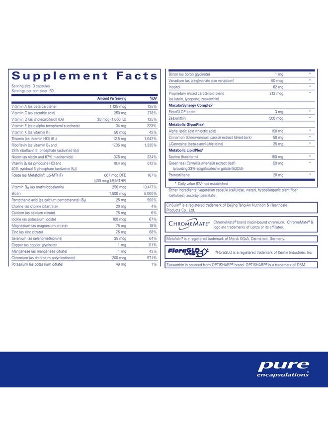 Pure Encapsulations PureLean Nutrients | Multivitamin/Mineral Supplement to Support Healthy Weight Management** | 180 Capsules* - Image 2