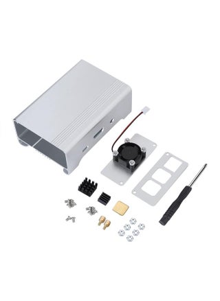 Aluminum alloy Metal Protective Case with Cooling Fan For Raspberry Pi 3 B (Silver) - pzsku/Z25277F3348E33E881583Z/45/1746217776/6e53c22a-4858-47e5-a717-779671155b9c
