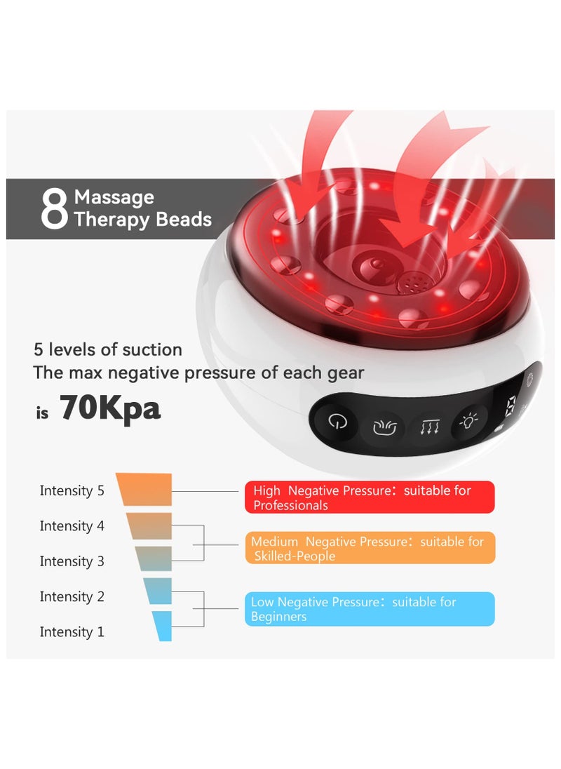 SYOSI Electric Cupping Physiotherapy Set, 3 in 1 Multi-functional Cupping Massager, for Relieving Muscle Fatigue Electrothermal Gua Sha Tool, Gift for loved Ones, Friends, Family (stare coldly)  - Image 4