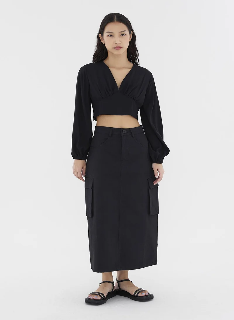 The Editor's Market Arvide Cargo Skirt