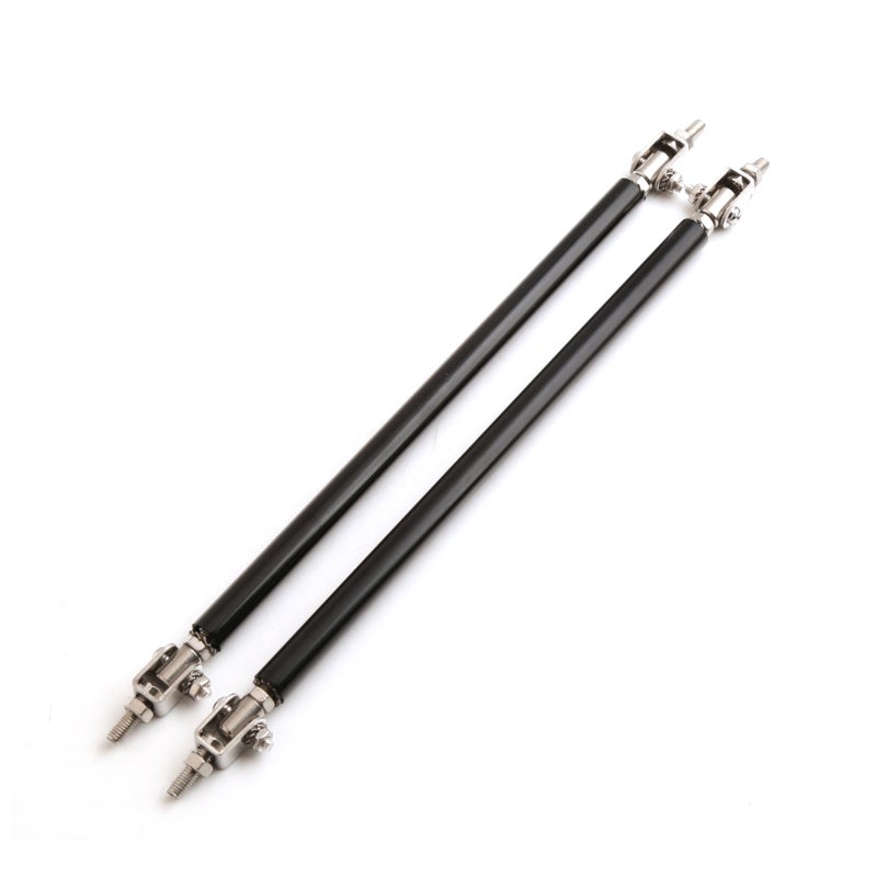 2PCS 100-200mm Adjustable Front Bumper Lip Splitter Strut Tie Bar Support Rod - Image 1