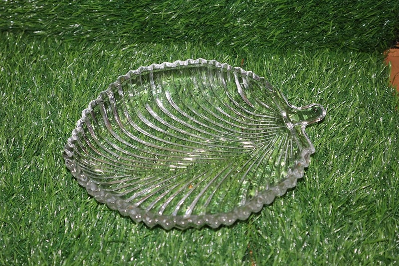 Salvus App SOLUTIONS Leaf Shaped Tortoise Crystal PlateAshtray for HomeOffice Decor Car Dashboard 8 Inches - Image 2