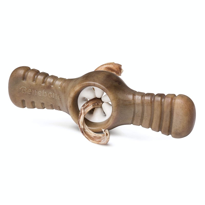 Benebone Pawplexer Interactive Treat Dispensing Tough Dog Puzzle Chew Toy Made in USA Medium Real Bacon Flavor - Image 2