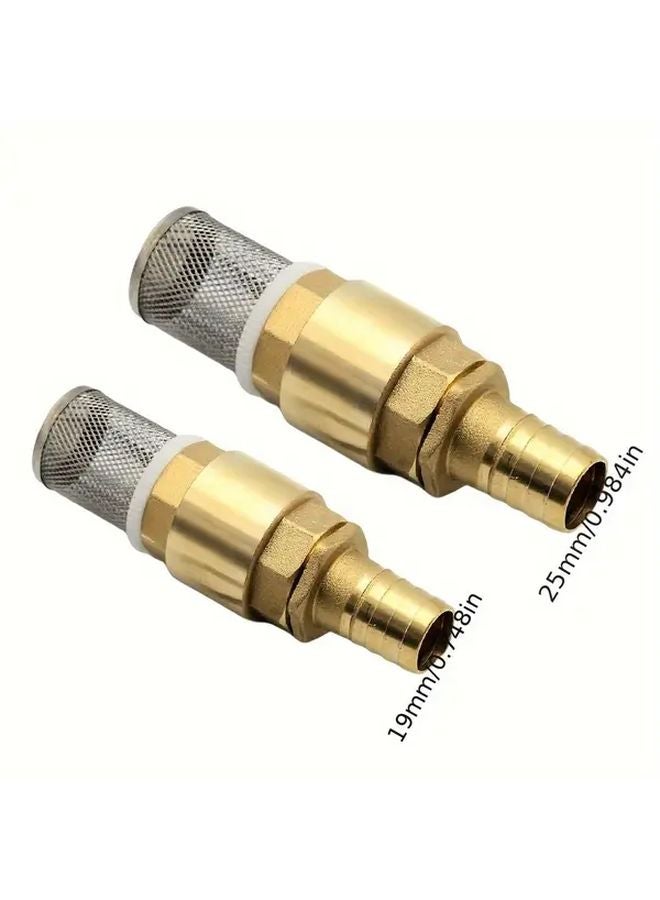 Brass 1Inch Non Return Valve Suction Strainer Foot Valve With Mesh Screen Filter - Image 3