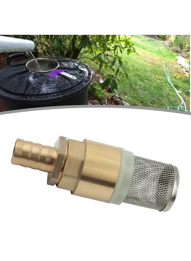 Brass 1Inch Non Return Valve Suction Strainer Foot Valve With Mesh Screen Filter - Image 5