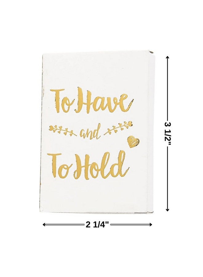 Fun Express to Have and to Hold Gold Foil Playing Cards (12 Decks Included) Wedding Party Favors - Image 3