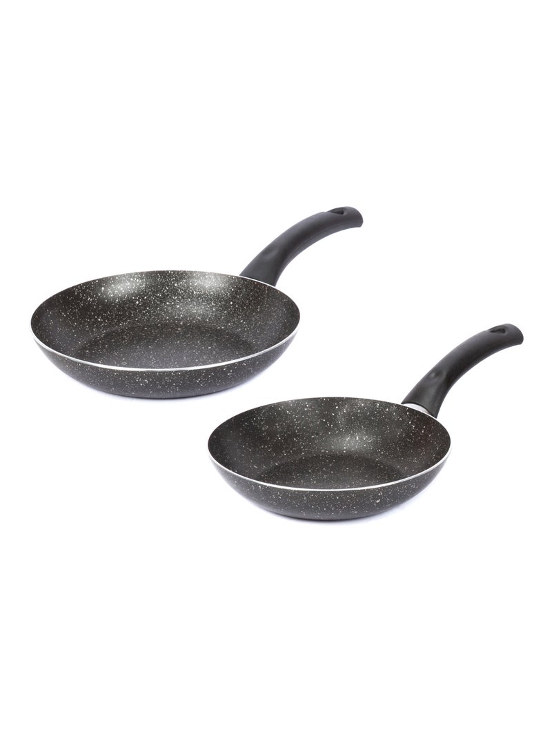 LAZORD Granite Pan Set - 2 Piece - Size 22, 26 - Black  - Image 1