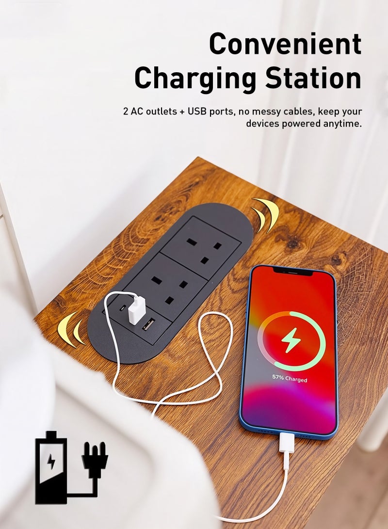 ULHYC 120cm Console Table with 4-Tier Storage Shelves, Large Entryway Organizer for Living Room, Office, Hallway, Extra Storage Space - Image 2