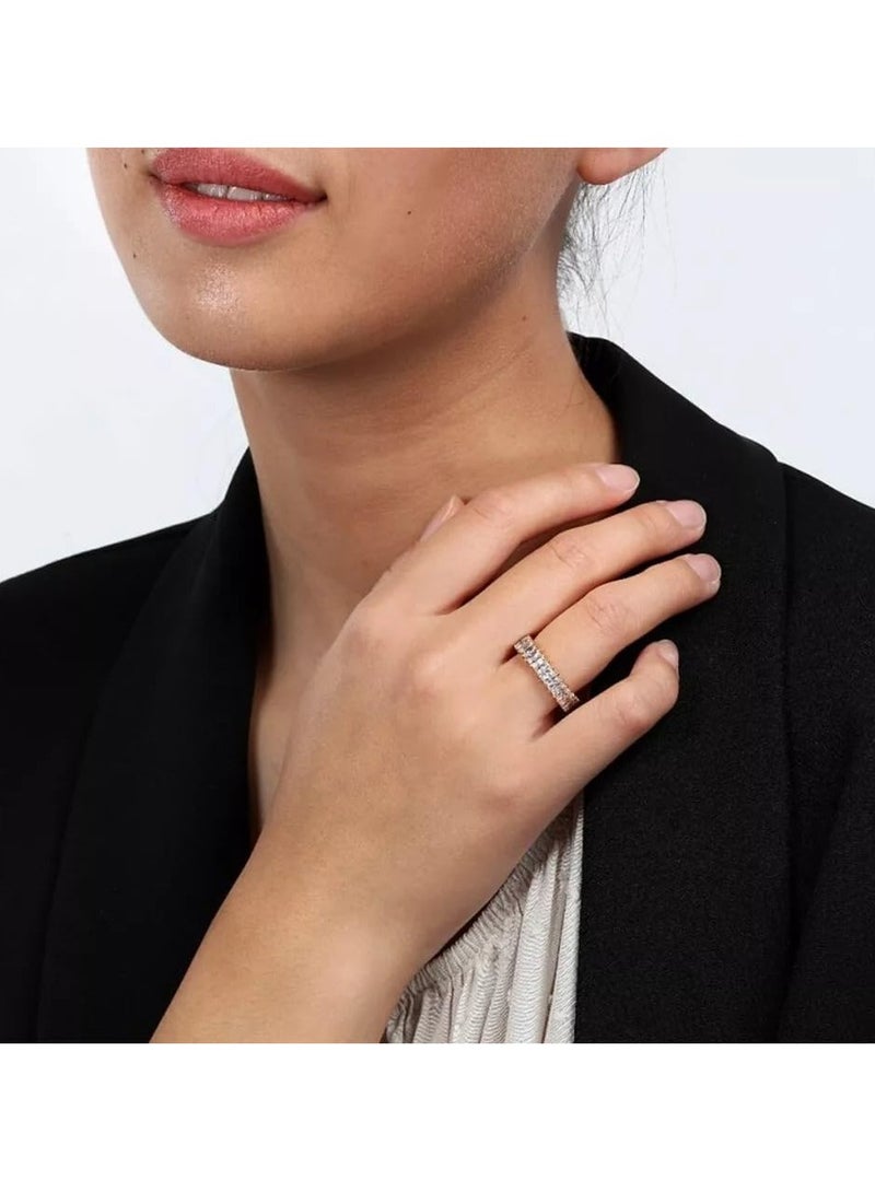 Fayrouz Jewellery Women's Stainless Steel Cubic Zirconia Wedding Ring  - Image 4