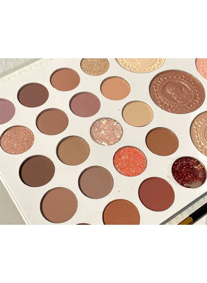 26 Colors Eyeshadow Palette Highlight Blush Pearl Matte Glitter Eyeshadow 20 Eyeshadow and 6 Contouring Palette