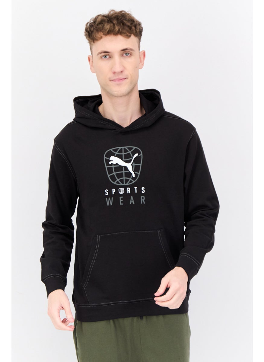 PUMA Men Sportswear Fit Long Sleeve Outdoor Hoodies, Black  - Image 1