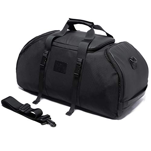 BANGE Polyester 30 Cms Travel Duffel Backpack (Bg-7088-Bl, Black) - Image 2