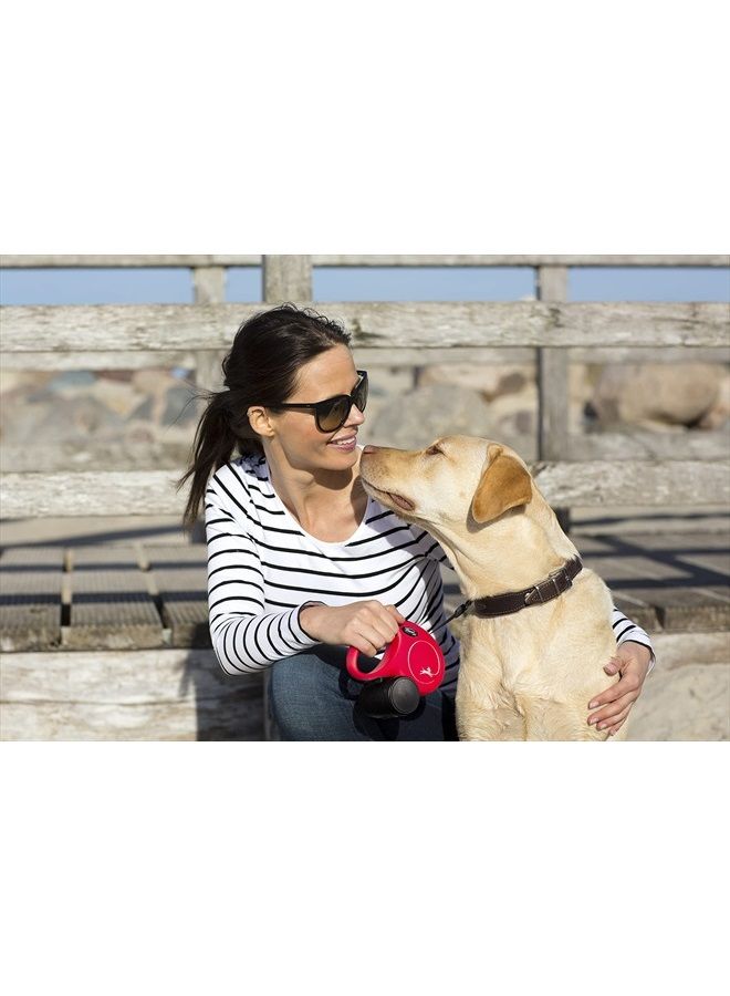 Flexi New Classic Cord Retractable Dog Lead, Black, Multi, Medium - Image 2